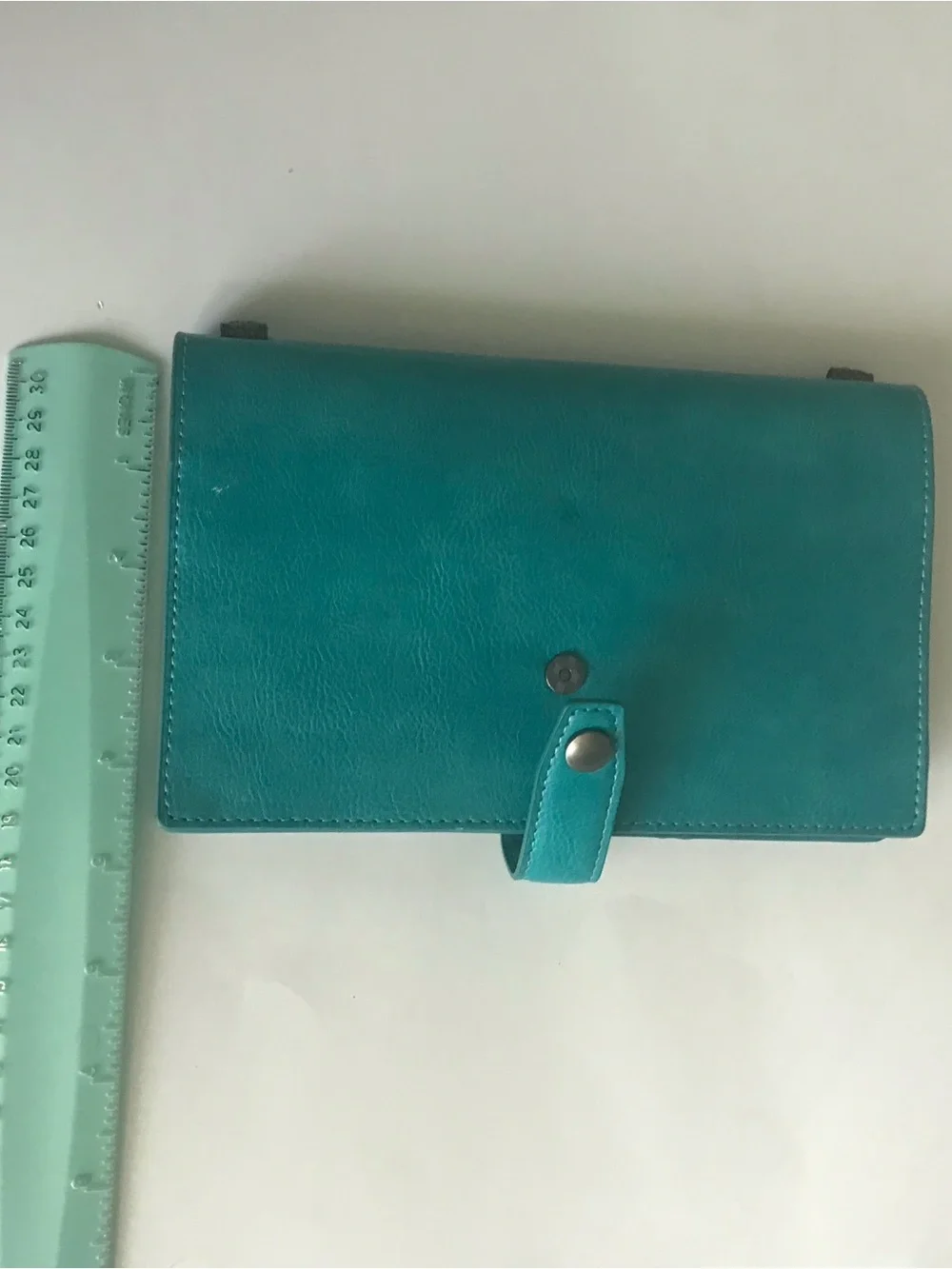 Teal Button-Closure Journal Cover for Home & Office